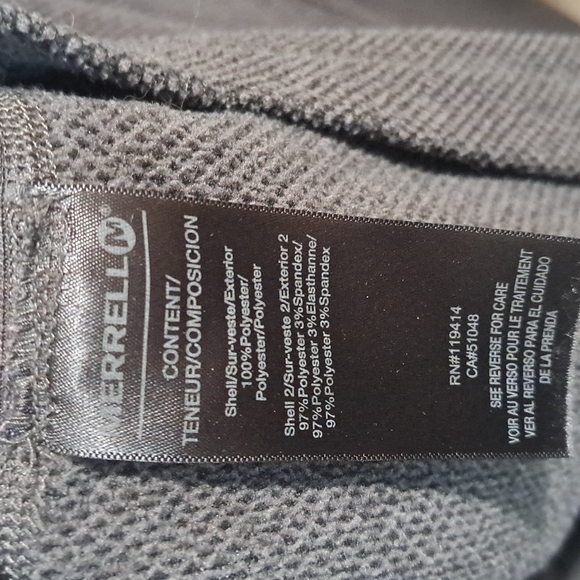 Merrell 1/4 zip pullover mock turtleneck- Large - gray - Picture 4 of 4